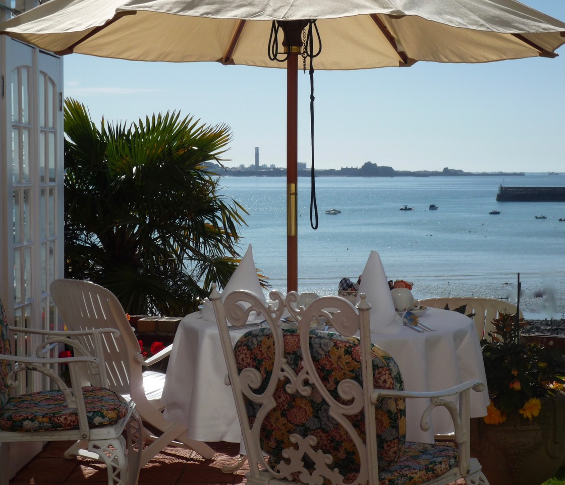 Breakfast with a view at the Panorama Guest House, Jersey